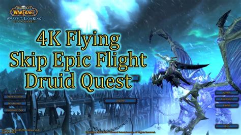 Wotlk Druid Epic Flight Form Guide