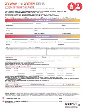 Xywav Prescription Form Requirements And Guidelines